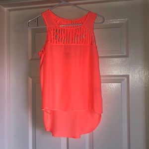 Charlotte Russe neon pink blouse